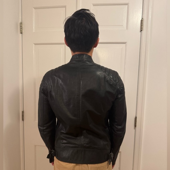 Belstaff Men's Signature Hand Waxed Sandway Leather Jacket Black EU 48 US 38 - Picture 7 of 17